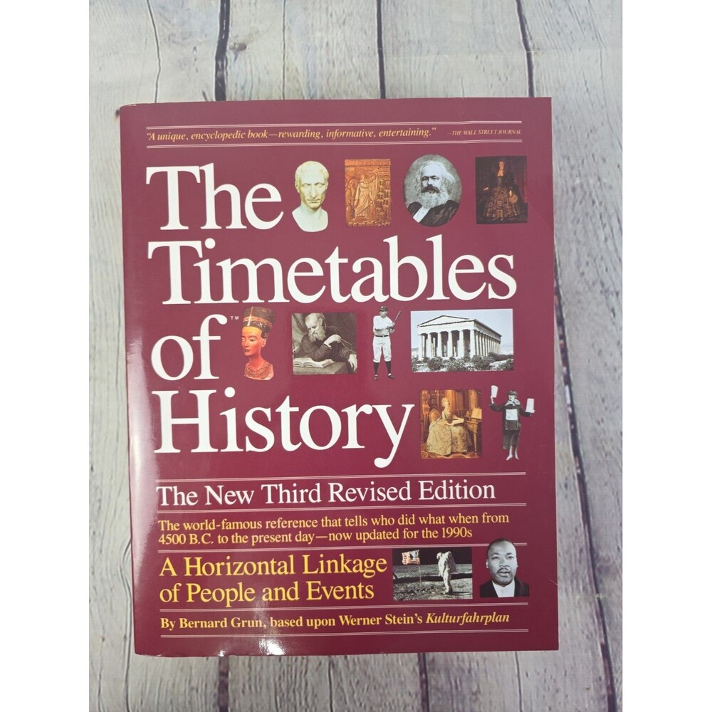 Timetables of History: The New Third Bernard Grun Touchstone Simon & Schuster